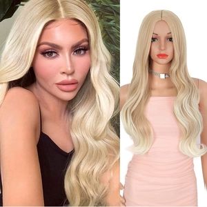 Kalyss Long Body Wavy Curly Blond Wig